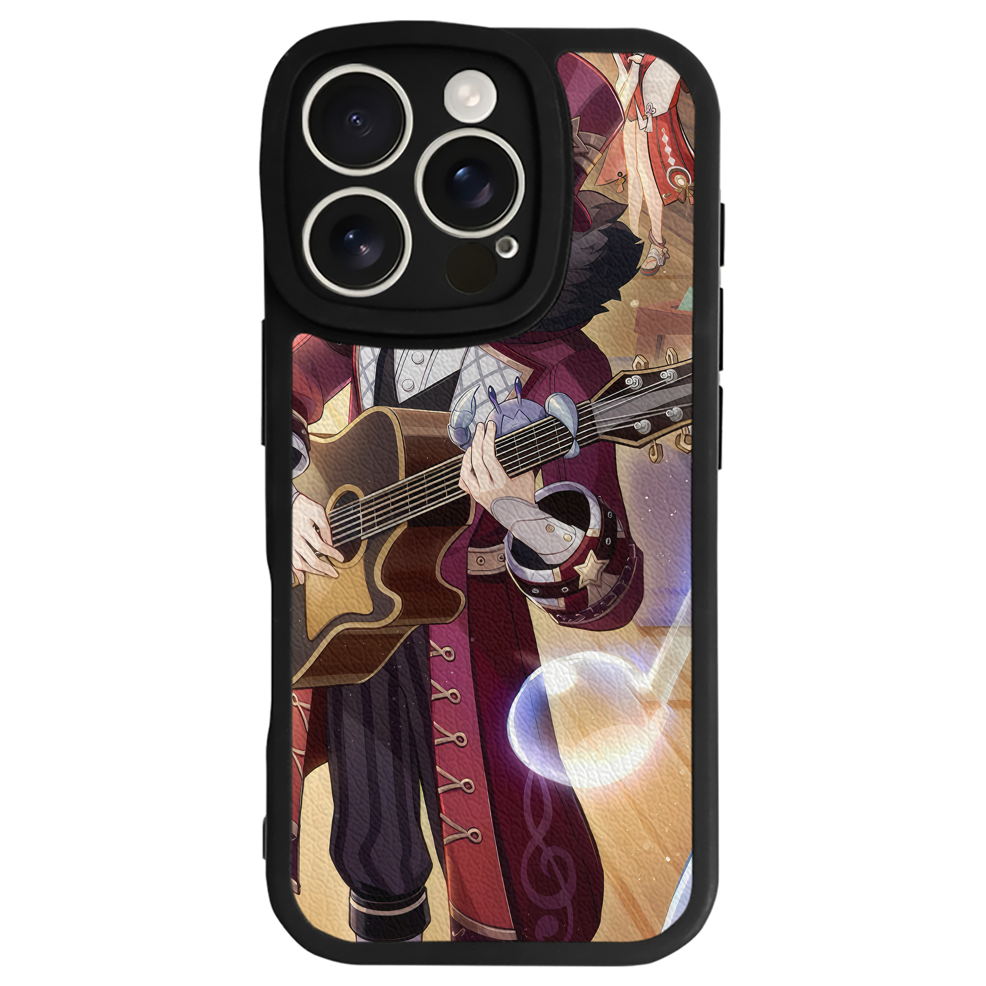 げんし神 genshin 【iPhone 16シリーズ対応】シリコンスマホケース（レザー調） 材質：シリコン